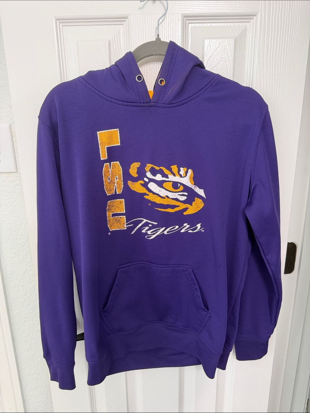 LSU Tigers Purple Hooded Pullover Sweatshirt